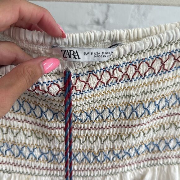 ZARA Skirt - Super Cute Embroidered- NWOT - Size Small - Picture 2 of 4